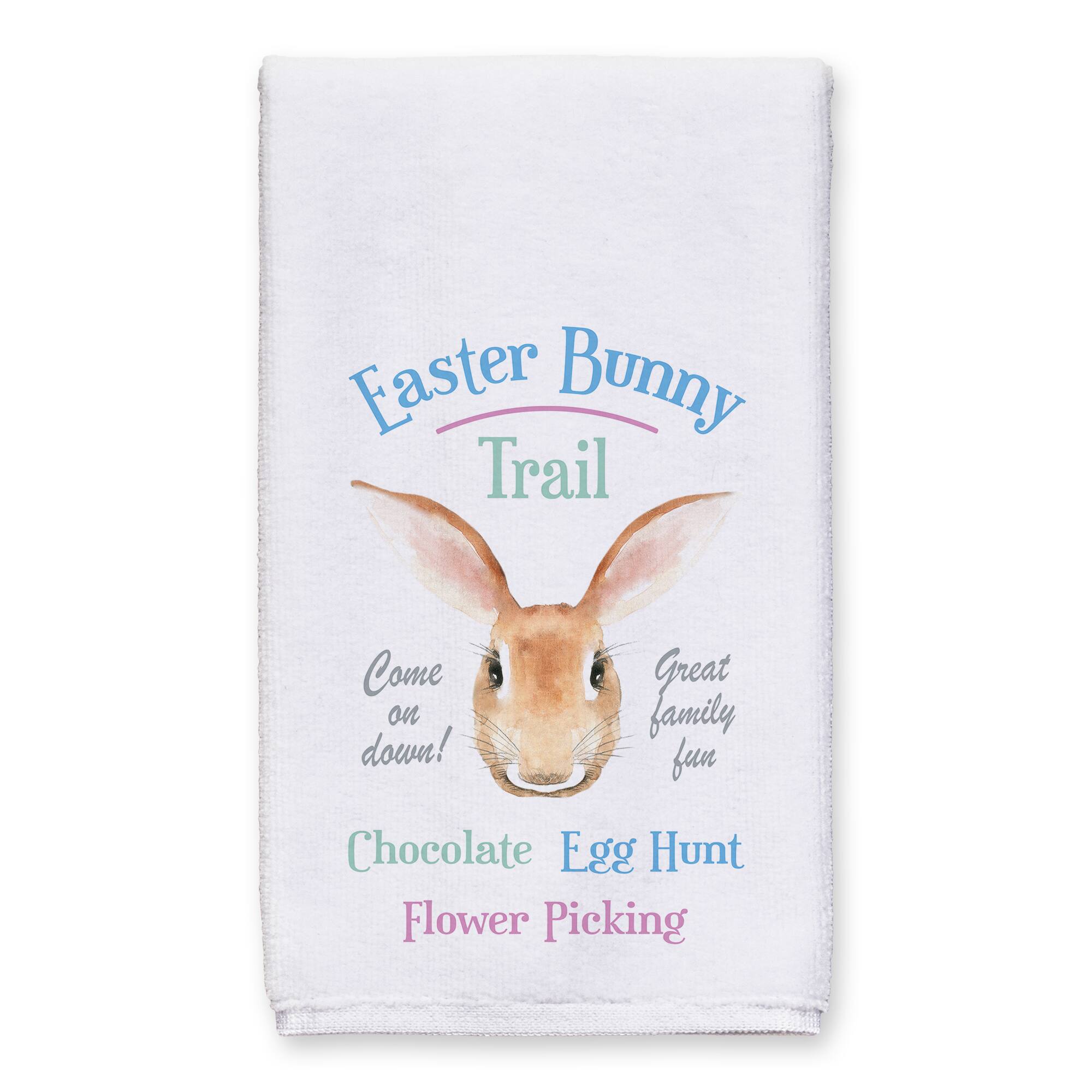 Easter Bunny Trail Tea Towel - Set of 2